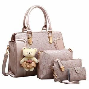 Modern Pcs Bag Combo Bag Satchel Strap Satchel Pu Top Handle Satchel Bag Clutc